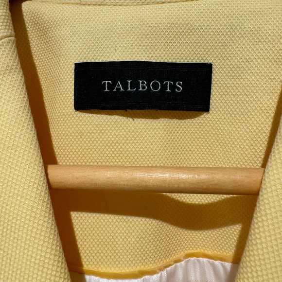 Vintage Talbots Yellow Button Front Blazer Size Small - Picture 2 of 6